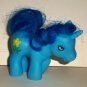 Blue Fakie Pony Unicorn w/ Flower Symbol Loose Used
