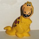 Post Cereal 1990 Flintstones Yellow Tyrannosaurus Rex Dinosaur PVC Figure Toy Loose Used