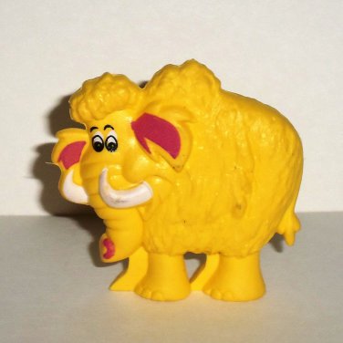 Post Cereal 1990 Flintstones Yellow Woolly Mammoth Dinosaur PVC Figure Toy Loose Used