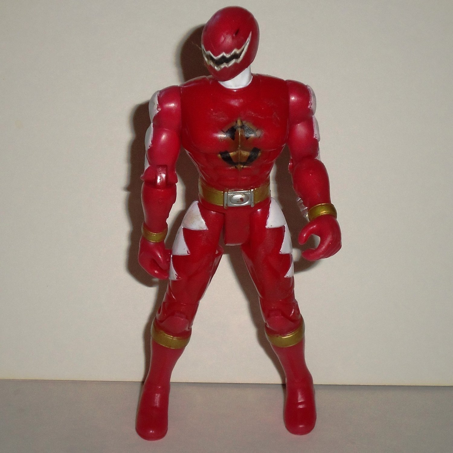 Power Rangers Dino Thunder Red Ranger Action Figure Bandai 2000 Loose Used