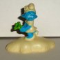 McDonald's 2017 Smurfs The Lost Village Movie Smurfblossom Figure Only Happy Meal Toy  Loose Used