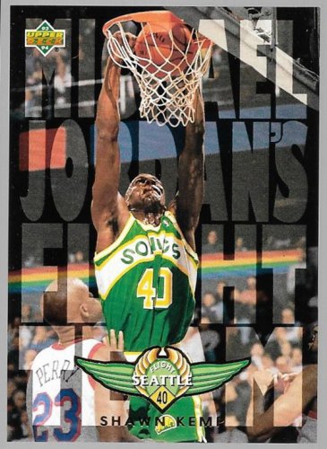 1994-95 Upper Deck Flight Team Basketball Card #FT12 Shawn Kemp Seattle Supersonics NM-MT