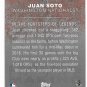2018 Topps Update Legends in the Making Black Baseball Card #LITM-8 Juan Soto Washington Nationals