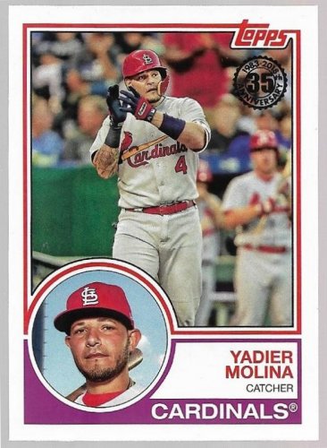2018 Topps 1983 Topps Baseball Card #83-42 Yadier Molina St. Louis Cardinals NM-MT