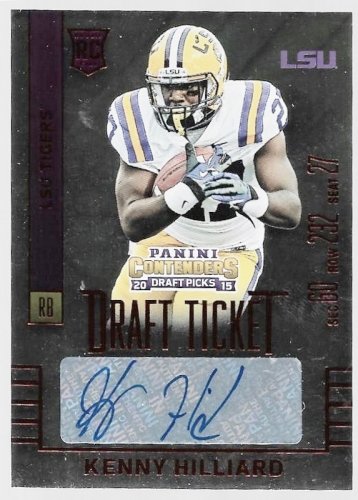 2015 Panini Contenders Draft Picks College Ticket Red Foil Autograph FootballCard 263 Kenny Hilliard