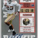 2010 Playoff Contenders Autographed Football Card #193 Taylor Mays San Francisco 49ers RC Rookie