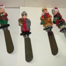 Boston Warehouse Spreader Set Of 4 Holiday Folk Loose Used #3