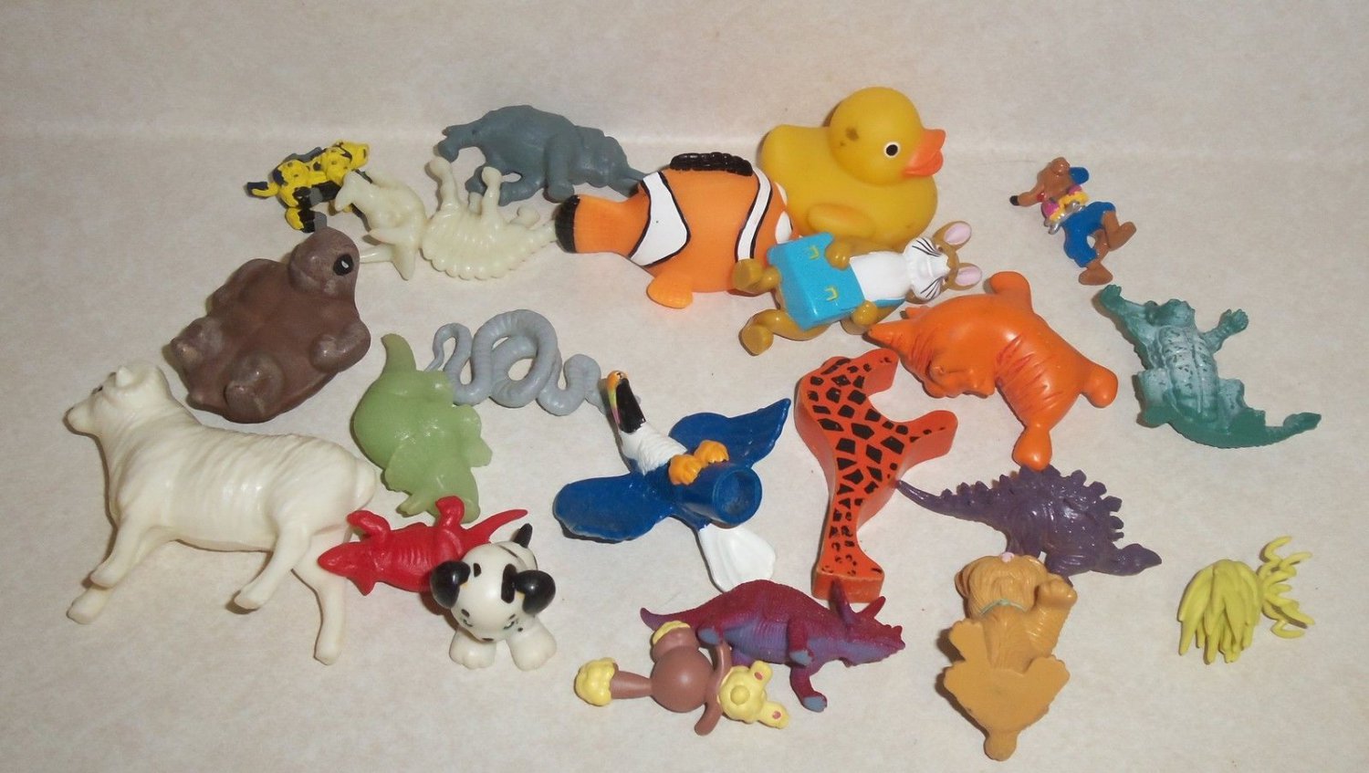 Clearance Toy Lot 25 Small Animal and Creature Figure Lot of 22 Loose Used