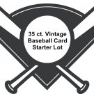 35 Vintage Common Baseball Cards Starter Lot