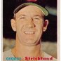 1957 Topps Baseball Card #263 George Strickland Cleveland Indians Very Good