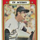 1972 Topps Baseball Card #34 Billy Martin In Action Detroit Tigers VG