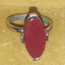 Vintage Sarah Coventry Red Continental Ring 1970s