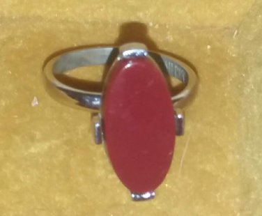 Vintage Sarah Coventry Red Continental Ring 1970s