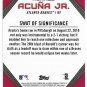2019 Topps Ronald Acuna Jr Highlights Baseball Card #RA-8 Atlanta Braves NM-MT