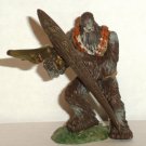 Star Wars Unleashed Battle Of Kashyyk Wookie Warrior w/ Shield PVC Figure Hasbro 2005 Loose Used