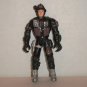 3.75" Soldier Military in Black Outfit Flashlight Helmet Action Figure Loose Used