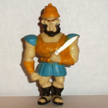 Philistine Soldier PVC Figure from David & Goliath Playset by BibleToys Loose Used