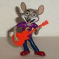 Chuck E. Cheese's with Guitar Mini PVC Figure Loose Used