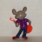 Chuck E. Cheese's with Guitar Mini PVC Figure Loose Used