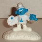 McDonald's 2017 Smurfs The Lost Village Movie Painter Smurf Figure Only Happy Meal Toy  Loose Used