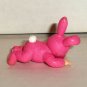 Baby in My Pocket Baby Bunny Pink Suit PVC Figure Jakks Pacific MEG Loose Used