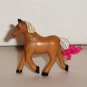 Brown Mini Plastic Horse Figure Loose Used