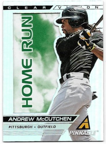 2013 Pinnacle Clear Vision Hitting Home Run Baseball Card #CV10 Andrew McCutchen NM-MT