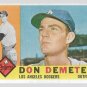 1960 Topps Baseball Card #234 Don Demeter Los Angeles Dodgers GD