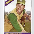 1966 Topps Baseball Card #201 Jim Dickson Kansas City Athletics GD