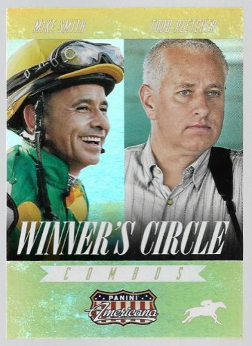 2015 Panini Americana Winner's Circle Combos Gold Card #2 Mike Smith Todd Pletcher NM-MT