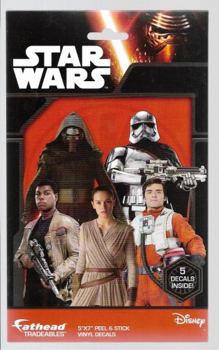 Star Wars Episode VII The Force Awakens Fathead 5 Decal Pack New in Package
