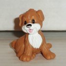 Fisher-Price Loving Family Brown Puppy Dog Figure from H45830 Puppy Playtime Set  Loose Used