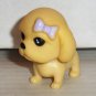 Yellow Tan Vinyl Dog Figure Loose Used