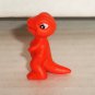 A&A Global Industries Microsaurs 1" Orange Dinosaur Mini Figure Loose Used