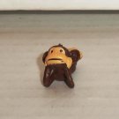 A&A Global Industries Funny Monkey 1" Brown Laying on Stomach Mini Figure Loose Used