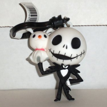 The Nightmare Before Christmas Figural Bag Clip Jack Skellington w/ Zero New No Packaging