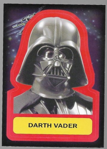2015 Star Wars Journey to The Force Awakens Character Stickers Card #S-14 Darth Vader S14
