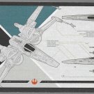 2017 Star Wars Journey to The Last Jedi Blueprints Card #6 X-Wing