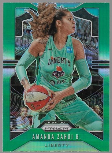 2020 Panini Prizm WNBA Prizms Green Basketball Card #88 Amanda Zahui B.