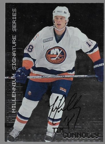2002-03 BAP Signature Series Autograph Buybacks Hockey Card 153 Tim Connolly Be a Player In The Game