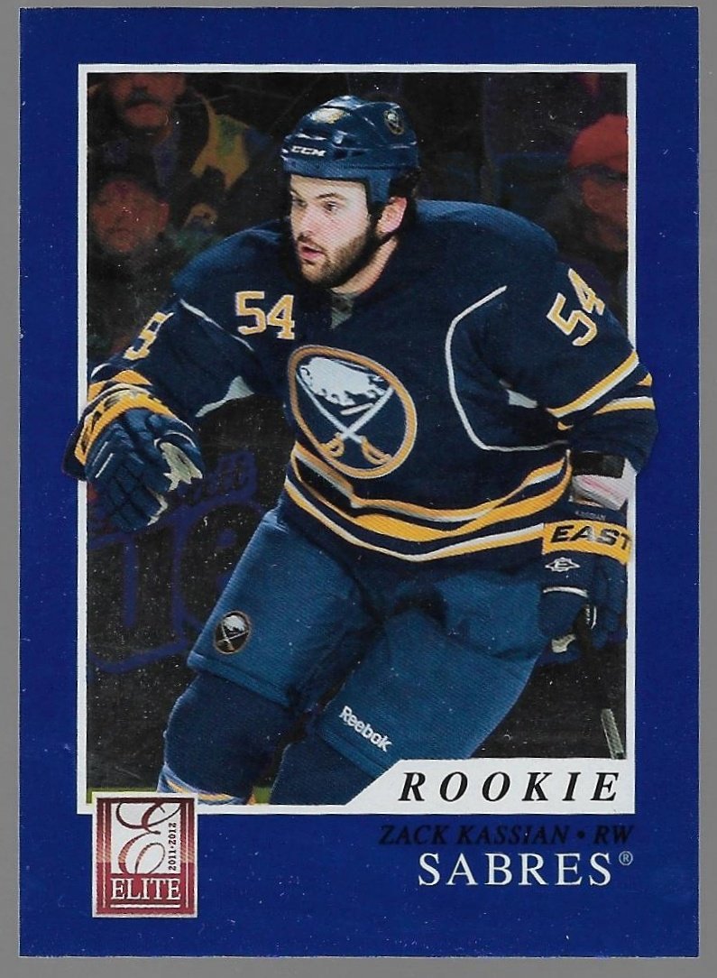 2011-12 Elite Hocley Card #257 Zack Kassian RC Rookie Numbered 837/999