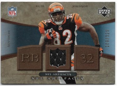 2007 Upper Deck Artifacts NFL Artifacts Football Card #NFL-RJ Rudi Johnson