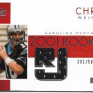 2001 Upper Deck UD Game Gear Rookie Jerseys Football Card #102 Chris Weinke