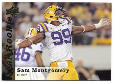 2013 Upper Deck Football Card #237 Sam Montgomery SP
