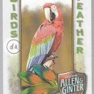 2021 Topps Allen & Ginter Birds of a Feather Card #BOF-8 Green-Wing Macaw