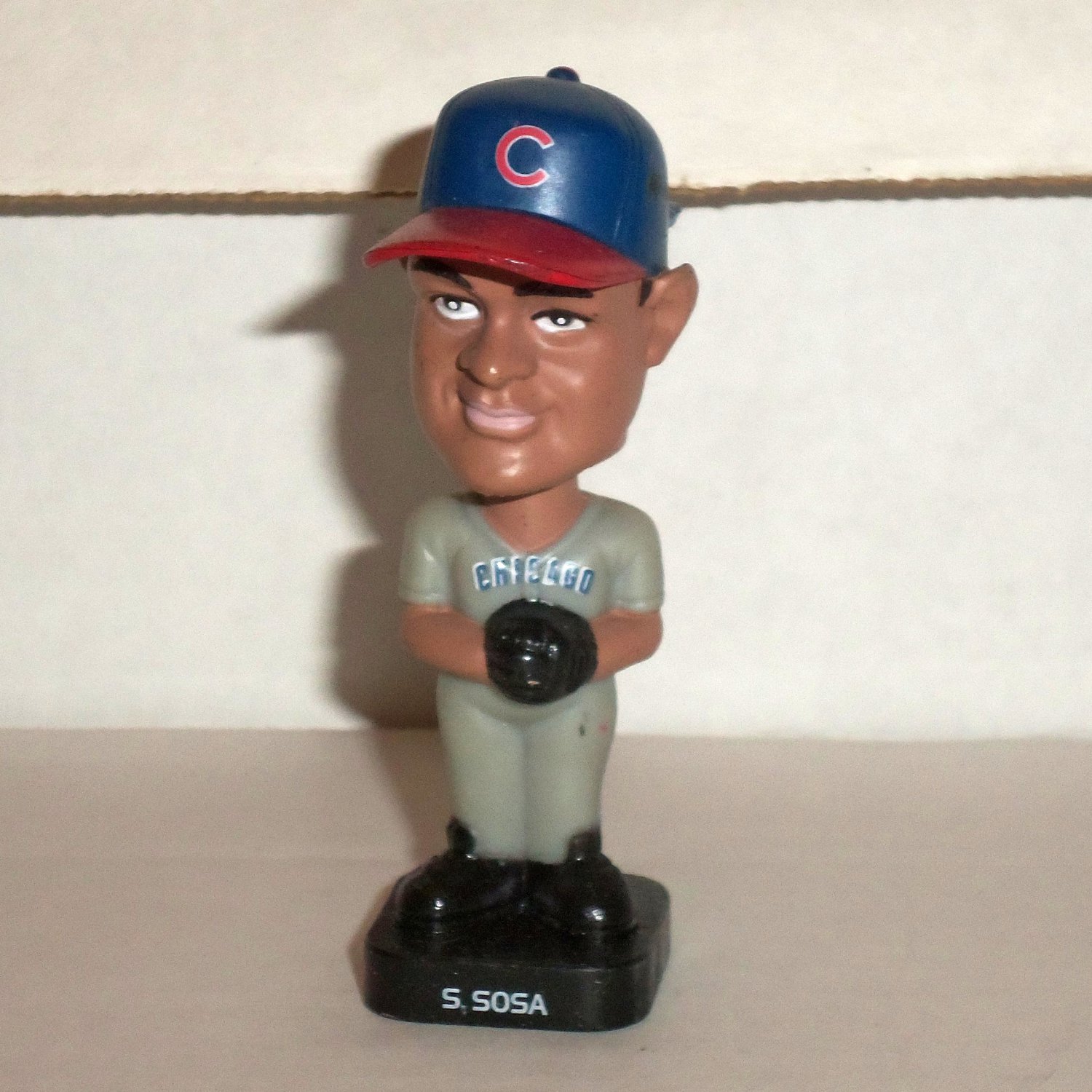 Post 2003 Miniature Sammy Sosa Bobblehead Figure Loose Used A