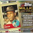 2010 Topps Million Card Giveaway #TMC-3 Bob Gibson 1963 Baseball