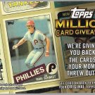 2010 Topps Million Card Giveaway #TMC-9 Mike Schmidt 1985 Baseball