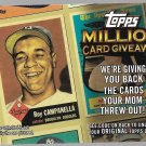 2010 Topps Million Card Giveaway #TMC-11 Roy Campanella 1953 Baseball