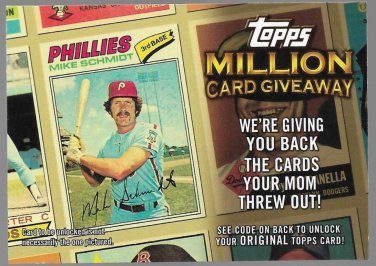 2010 Topps Million Card Giveaway #TMC-19 Mike Schmidt 1977 Baseball